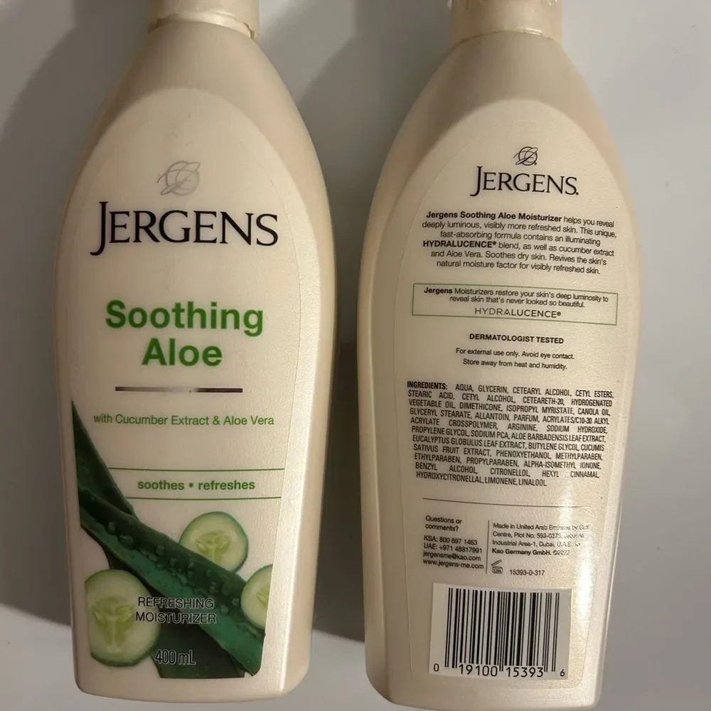 🛍️Jergens Soothing Aloe Moisturizer with cucumber 🥒 Extract and Aloe Vera🔥